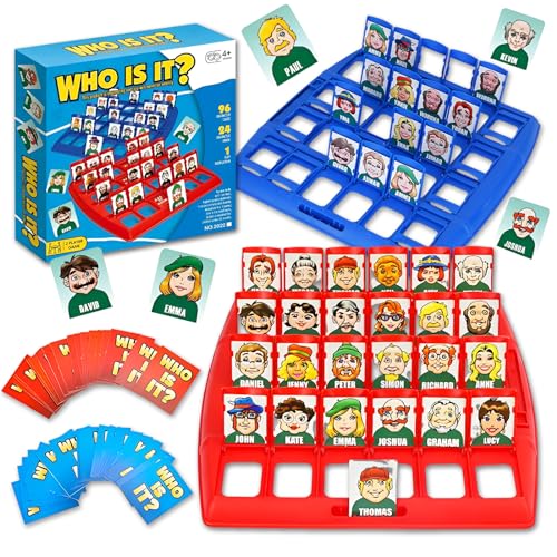 Wer Ist Es Spiel Original,Wer ist es Lustiges Ratespiel Brettspiel,Guess What Spiel,Guess Who,Wer Bin Ich Spiel Classic Guess Game für Family Spiele von EKSED