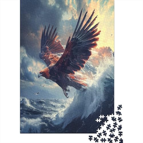 Adler 1000 Teile, Impossible Puzzle,GesKükenlichkeitsspiel Für Die Ganze Familie, Erwachsenenpuzzle Ab 14 Jahren Puzzel 1000pcs (75x50cm) von EKZLQJWPN