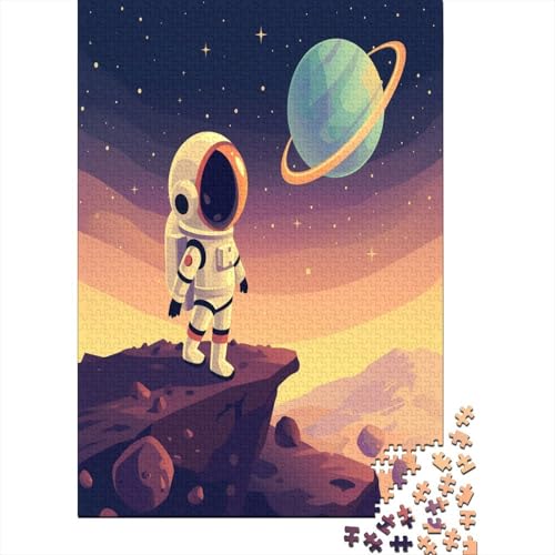 Cartoon Astronaut Puzzle 1000 Teile Puzzle Für Erwachsene Und Kinder Ab 14 Jahren,Puzzlespiel Erwachsenen Puzzlespiel Puzzel 1000pcs (75x50cm) von EKZLQJWPN