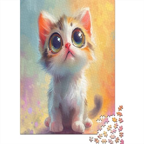 Cute Kat 1000 Teile Puzzle, Puzzles Für Erwachsene, 1000 Teile Puzzlespiel Für Jugendliche & Erwachsene Puzzlespiel Puzzel 1000pcs (75x50cm) von EKZLQJWPN