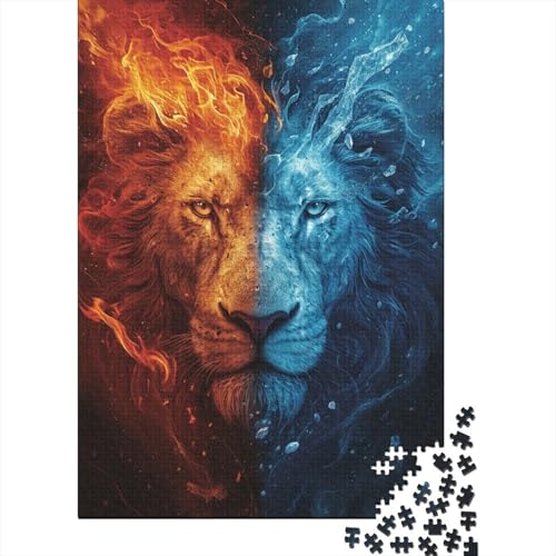 Löwe Puzzle 1000 Teile, Erwachsene, Klassische Puzzle, Impossible Puzzle,GesKükenlichkeitsspiel Für Die Ganze Familie Erwachsenenpuzzle Ab 14 Jahren Puzzel 1000pcs (75x50cm) von EKZLQJWPN