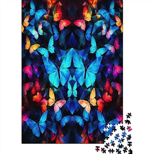 Schmetterling Puzzle 1000 Teile,Puzzle Für Erwachsene, Impossible Puzzle,Puzzle Farbenfrohes Legespiel,GesKükenlichkeitsspiel Für Die Ganze Familie Puzzel 1000pcs (75x50cm) von EKZLQJWPN