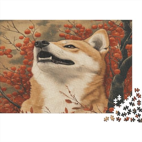 Shiba Inu 1000 Teile,Impossible Puzzle,Geschicklichkeitsspiel Für Die Ganze Familie, Erwachsenen Puzzlespiel Puzzel 1000pcs (75x50cm) von EKZLQJWPN