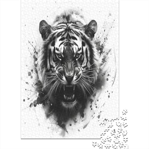 Tiger Puzzlespiel 1000 Teile Puzzle Für Erwachsene Und Kinder Ab 14 Jahren, Puzzle Erwachsenen Puzzlespi Puzzel 1000pcs (75x50cm) von EKZLQJWPN