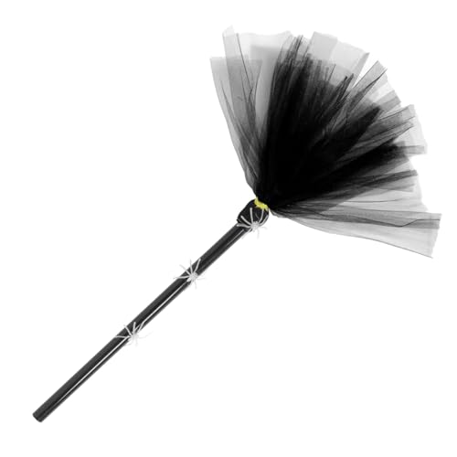 ELAYARD Leuchtender Halloween Hexenbesen mit Spinnennetz Dekor Cosplay Requisite für Party Bühnenauftritte Schwarzer Performance Besen für Hexen und Zauberer Kostüme ELAYARD Leuchtender Halloween Hexenbesen mit Spinnennetz Dekor Cosplay Requisite für Party Bühnenauftritte Schwarzer Performance Besen für Hexen und Zauberer Kostüme von ELAYARD