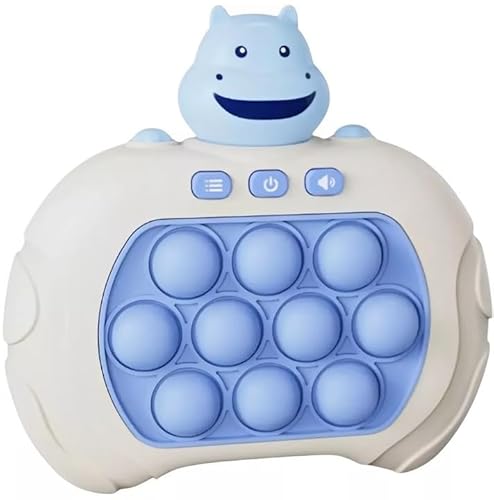 ELECTRONICA 4U Geschicklichkeitsspiel Antistress Pop it popit Konsole Push Einhorn (Hipopopferd) von ELECTRONICA 4U