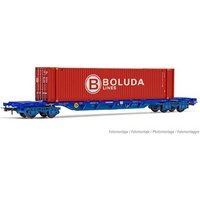 ELECTROTREN HE6045 H0 4-achs. Containertragwagen MMC3 mit 45’ Container „Boluda”, TRANSFESA, Ep. VI von ELECTROTREN