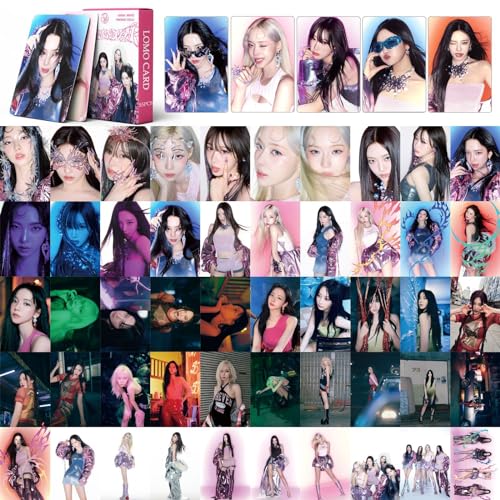 ELEFAD Kpop AESPA Fotokarten 55pcs AESPA Armageddon Neues Album Fotokarte AESPA Poster Cards für Fans von ELEFAD