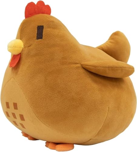 ELEFAD Stardew-Valley Game Huhn aus Plüsch, 20 cm, Plüschtier, Huhn, Zuchtkissen, Plüsch, für Fans (braun) von ELEFAD