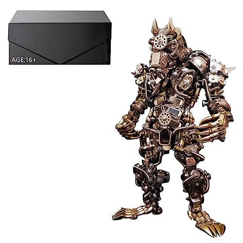 ELEMENTO 3D Metall Puzzle für Erwachsene, 2000+ PCS Steampunk Montage Hyperrealistischer Werwolf 3D Mecrob Modell, Metall Puzzle Spielzeug Geschenk Sammlungen von ELEMENTO