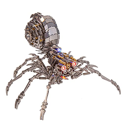 ELEMENTO 3D Metall Puzzle für Erwachsene, 203PCS 3D Steampunk Spinne Modell Bausatz, DIY Montage Mechanische Spielzeug Deko Kreative Geschenk von ELEMENTO