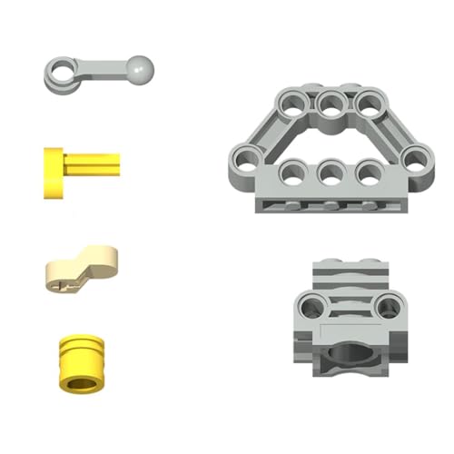 ELEMENTO Technologie Ersatzteile Bausatz, Teile Kurbelwelle Motor Pleuelstange, 67 Teilie Steine Parts Klemmbausteine Ersatzteile Set von ELEMENTO