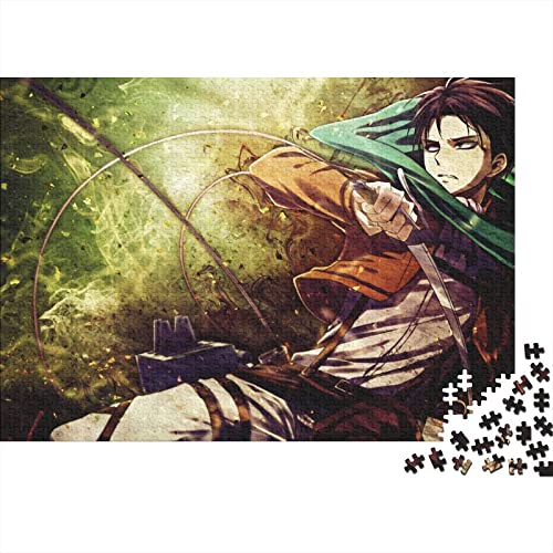 Attack on Titan Puzzle - Levi Ackermann Classics Pieces - 1000 Teile Puzzle Für Erwachsene Und Kinder Ab 12 Jahren, Familienaktivität Puzzles Lernspiele 1000pcs (75x50cm) von ELGISI