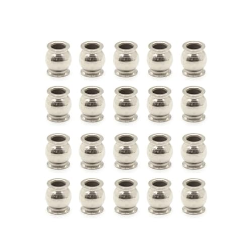 20 stücke 3mm Hohl Kugeln Stange Ende Kugelgelenk Compatible with 1/10 RC Auto Kompatibel Mit TRX6 E-REVO von ELUPNMF