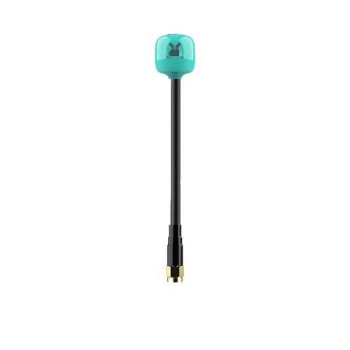 ELUPNMF Foxeer Ant Lollipop 4 Plus 4+ FPV 2,6 Dbi RHCP Kompatibel mit FPV Racing Drone SMA RPSMA UFL MMCX Omni LDS Ant(1PCS Teal SMA 10CM) von ELUPNMF