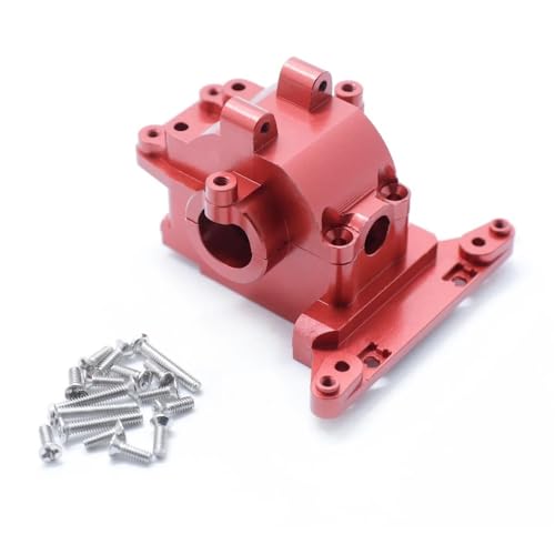 Upgrade-Teile Metallgetriebe Vorne Hinten Differentialgehäuse Getriebe 7530 Kompatibel Mit 1/18 RC Auto(Red) von ELUPNMF