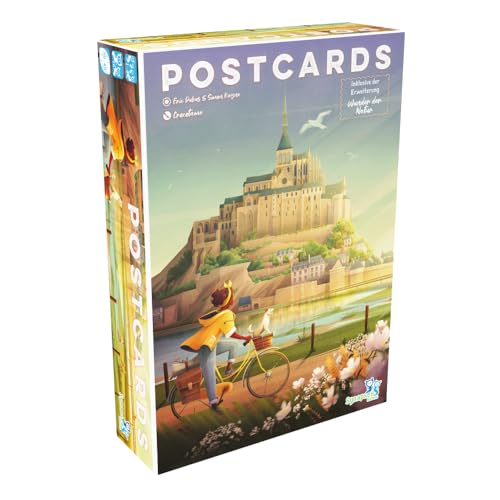Postcards – Charmantes Familienspiel mit Fahrrädern, Postkarten & Briefmarken – Set Collection & Reiseabenteuer durch Frankreich – inkl. Mini-Erweiterung – Deutsch – ELZNIR GAMES Postcards – Charmantes Familienspiel mit Fahrrädern, Postkarten & Briefmarken – Set Collection & Reiseabenteuer durch Frankreich – inkl. Mini-Erweiterung – Deutsch – ELZNIR GAMES von ELZNIR GAMES