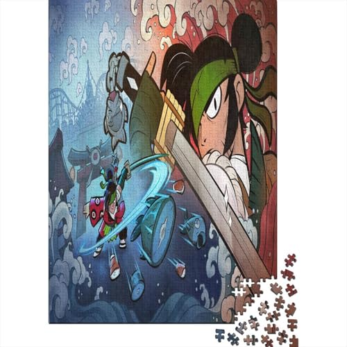 Brawl in The Wilds Premium Puzzle Vertikal – 1000 Teile, Landschaftsmotiv, Perfekt Für Dekoration & Puzzle-Fans 1000pcs (75x50cm) von EMAROVLEN