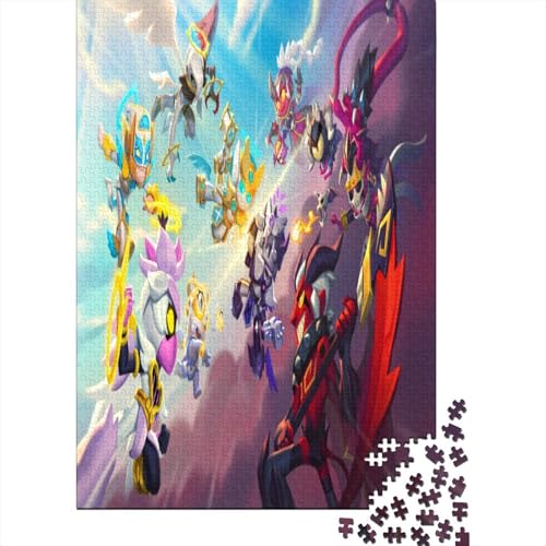 Brawl in The Wilds Premium Puzzle Vertikal – 1000 Teile, Landschaftsmotiv, Perfekt Für Dekoration & Puzzle-Fans 300pcs (40x28cm) von EMAROVLEN