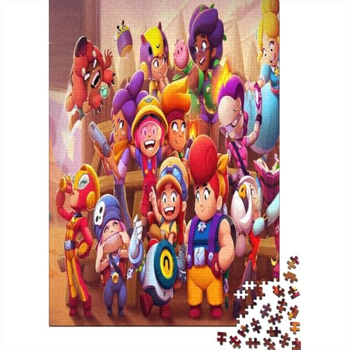 Brawl in The Wilds Premium Puzzle Vertikal – 1000 Teile, Landschaftsmotiv, Perfekt Für Dekoration & Puzzle-Fans 500pcs (52x38cm) von EMAROVLEN