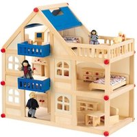 idee+spiel 57121 EMILO Großes Holz-Puppenhaus idee+spiel 57121 EMILO Großes Holz-Puppenhaus von EMILO
