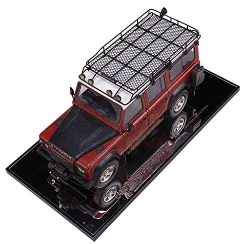 EMRGAZQD Motorfahrzeuge Replika Auto 1/18 Für Land Rover Defender 110 Simulation Diecast Geländewagen Legierung Auto Modell Hobby Originalgetreue Nachbildung(Red) von EMRGAZQD