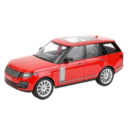 EMRGAZQD Motorfahrzeuge Replika Auto 1/18 Für Land Rover Range Rover SUV Druckguss-Metallautomodell Sound Und Licht Geschenk Miniaturauto Kunst Originalgetreue Nachbildung(Red) von EMRGAZQD