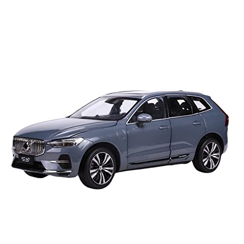 EMRGAZQD Motorfahrzeuge Replika Auto 1/18 Für Volvo XC60 2022 SUV Simulation Diecast Geländewagen Legierung Auto Modell Hobby Geschenk Originalgetreue Nachbildung(Blue) von EMRGAZQD