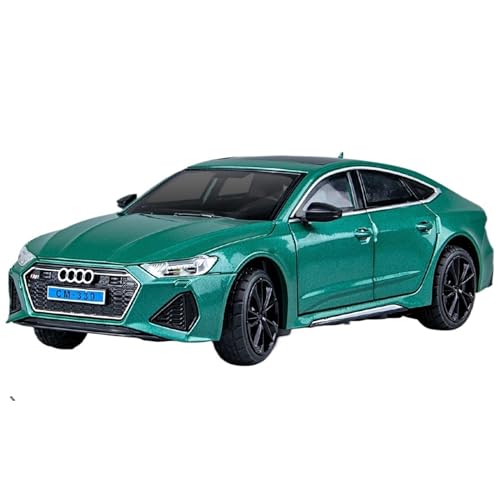 EMRGAZQD Motorfahrzeuge Replika Auto 1/24 1/32 for Audi RS7 Sportback Maßstab Supercars Fertig Modell Auto Druckguss Fahrzeuge Mit Pull-back Originalgetreue Nachbildung(1/24 Green) von EMRGAZQD