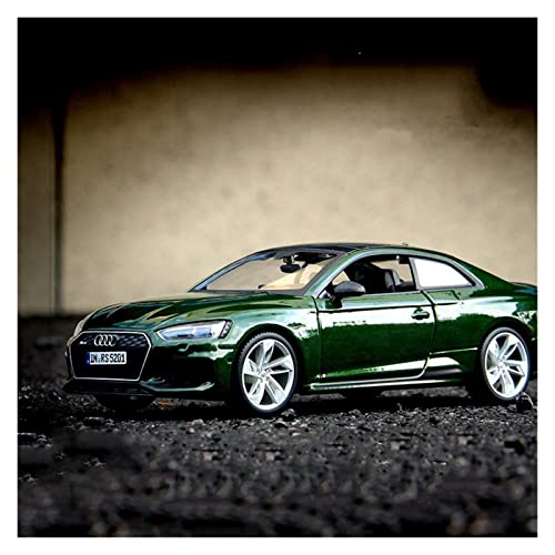 EMRGAZQD Motorfahrzeuge Replika Auto 1/24 Für AUDI RS5 Simulation Legierung Druck Druck Sport Auto Modell Sound Licht Fahrzeug Geschenk Originalgetreue Nachbildung(Green) von EMRGAZQD