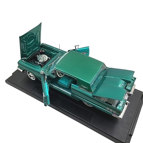 EMRGAZQD Motorfahrzeuge Replika Auto 1:18 1960 Für Ford Thunderbird Hardtop Klassisches Muscle-Car Simulationsmodell Aus Druckguss-Metalllegierung Spielzeug Originalgetreue Nachbildung(Green) von EMRGAZQD