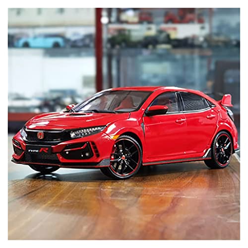 EMRGAZQD Motorfahrzeuge Replika Auto 1:18 Diecast Für Honda Civic TYPE R FK8 2020 Voll Offene Legierung Simulation Racing Auto Modell Metall Ornamente Originalgetreue Nachbildung(Red) von EMRGAZQD