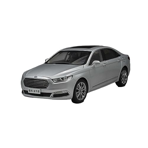 EMRGAZQD Motorfahrzeuge Replika Auto 1:18 Für Ford Taurus 2015. Simulationsautomodell Aus Druckgusslegierung, Statisches Ausstellungsstück Originalgetreue Nachbildung(Silver) von EMRGAZQD