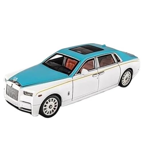 EMRGAZQD Motorfahrzeuge Replika Auto 1:18 Für Rolls-Royce Phantom Simulation Auto Modell Sound Und Licht Zurückziehen Sammlung Dekoration Geschenk Originalgetreue Nachbildung(Blue) von EMRGAZQD