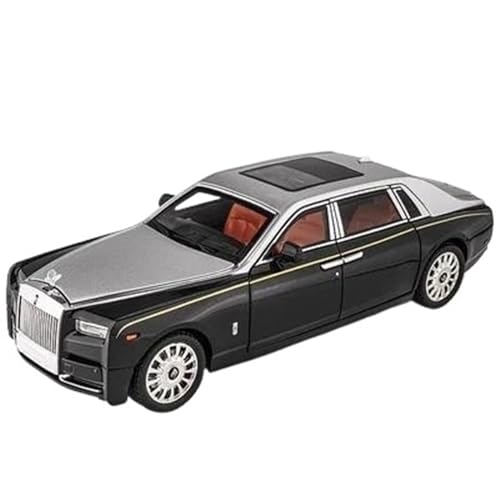 EMRGAZQD Motorfahrzeuge Replika Auto 1:18 Für Rolls-Royce Phantom Simulation Auto Modell Sound Und Licht Zurückziehen Sammlung Dekoration Geschenk Originalgetreue Nachbildung(Silver) von EMRGAZQD