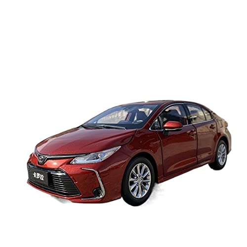 EMRGAZQD Motorfahrzeuge Replika Auto 1:18 Legierung for Toyota Corolla Druckguss Auto Metallmodell Simulation Auto Sammlung Ornamente Geschenk Originalgetreue Nachbildung (Color : Red) von EMRGAZQD