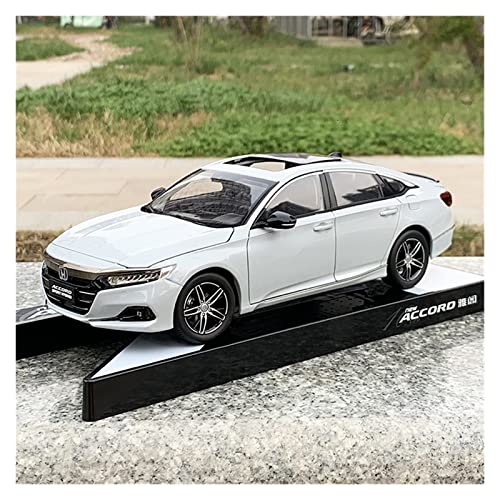 EMRGAZQD Motorfahrzeuge Replika Auto 1:18 for Honda Accord Simulation Legierung Automodell Statisches Fahrzeug Sammlerstück Souvenirs Ornament Originalgetreue Nachbildung(White) von EMRGAZQD