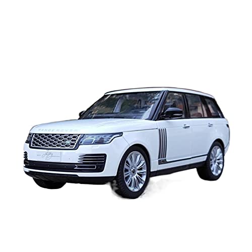 EMRGAZQD Motorfahrzeuge Replika Auto 1:18 for Land Rover Legierung Automodell Druckguss Metall Automodell Simulation Sound Und Licht Spielzeug Geschenk Originalgetreue Nachbildung (Color : White) von EMRGAZQD