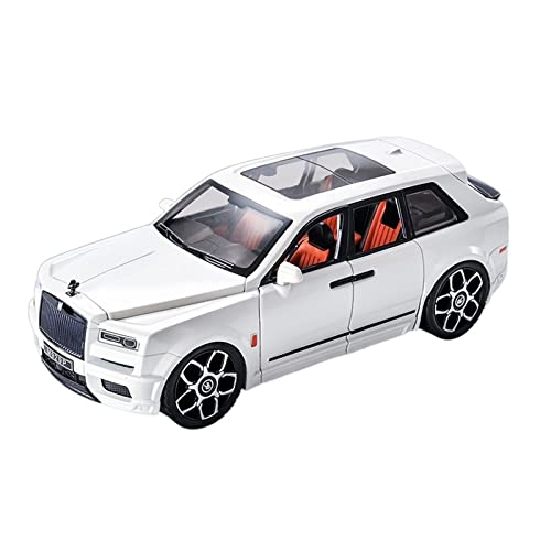 EMRGAZQD Motorfahrzeuge Replika Auto 1:20 for Rolls Royce Cullinan SUV Legierung Automodell Sound Und Licht Simulation Spielzeug Dekoration Geschenk Originalgetreue Nachbildung (Color : White) von EMRGAZQD