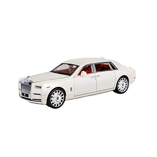 EMRGAZQD Motorfahrzeuge Replika Auto 1:20 for Rolls Royce Phantom Alloy Diecasts Metall Automodell Ornamente Simulation Sound Licht Spielzeug Geschenk Originalgetreue Nachbildung (Color : White) von EMRGAZQD