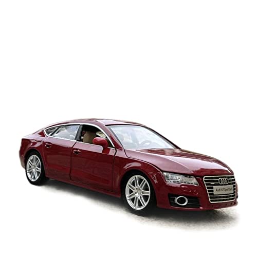 EMRGAZQD Motorfahrzeuge Replika Auto 1:24 Für Audi A7 Simulation Legierung Auto Modell Zurückziehen Sound Licht Fahrzeug Geschenk Sammlung Display Originalgetreue Nachbildung(Red) von EMRGAZQD