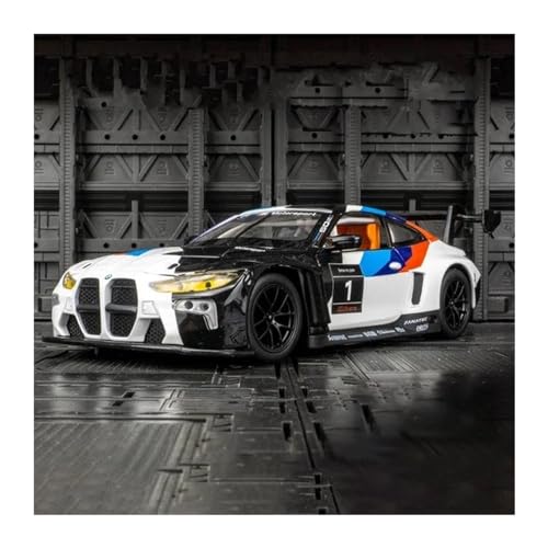 EMRGAZQD Motorfahrzeuge Replika Auto 1:24 Für BMW M4 GT3 Legierung Sportwagen Modell Diecast Metall Auto Fahrzeuge Modell Simulation Sammlung Geschenk Originalgetreue Nachbildung(M4 GT3 White) von EMRGAZQD