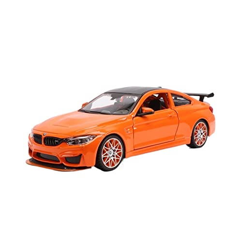 EMRGAZQD Motorfahrzeuge Replika Auto 1:24 Für BMW M4 GTS Legierung Auto Metall Druckguss Statische Simulation Mini Replik Spielzeug Modell Souvenirs Originalgetreue Nachbildung(Color:Orange) von EMRGAZQD
