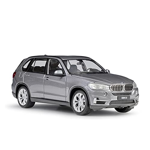 EMRGAZQD Motorfahrzeuge Replika Auto 1:24 Für BMW X5 Simulation Legierung Klassische SUV Modell Auto Diecast Auto Geschenk Sammlung Originalgetreue Nachbildung(Gray) von EMRGAZQD