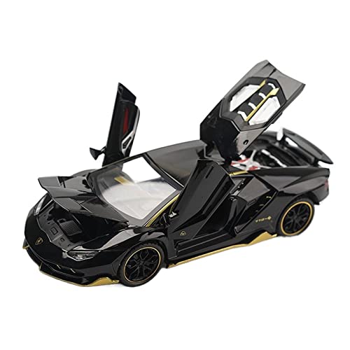 EMRGAZQD Motorfahrzeuge Replika Auto 1:24 Für Lamborghini LP770 Legierung Auto Metalldruckguss Simulation Miniaturmodell Spielzeug Sammlerstücke Originalgetreue Nachbildung(Color:Black) von EMRGAZQD