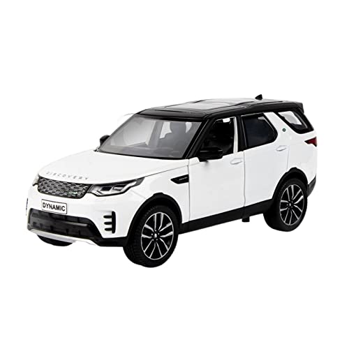 EMRGAZQD Motorfahrzeuge Replika Auto 1:24 Metall Auto Modell Spielzeug Legierung Druckguss Simulation Dekoration Geschenk for Land Rover Discovery 5 Originalgetreue Nachbildung(White) von EMRGAZQD