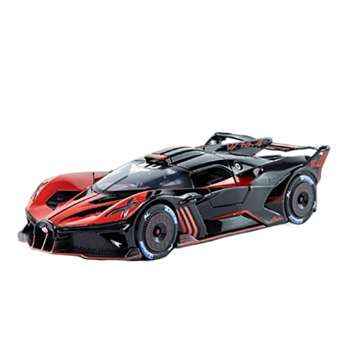 EMRGAZQD Motorfahrzeuge Replika Auto 1:24 for Bugatti Bolide Legierung Diecast Sportwagen Modell Metall Konzeptauto Simulation Sound Licht Geschenk Originalgetreue Nachbildung (Color : Red) von EMRGAZQD