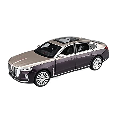 EMRGAZQD Motorfahrzeuge Replika Auto 1:24 for Hong Qi H9 Auto Modell Metalllegierung Diecast Statische Simulation Metall Auto Spielzeug Geschenk Souvenirs Originalgetreue Nachbildung(Purple) von EMRGAZQD