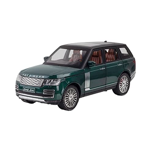 EMRGAZQD Motorfahrzeuge Replika Auto 1:24 for Range Rover Alloy Diecasts Geländewagen Mit Sound- Und Lichtrückgabefunktion Sechstüriges Design-Spielzeug Originalgetreue Nachbildung (Color : Green) von EMRGAZQD