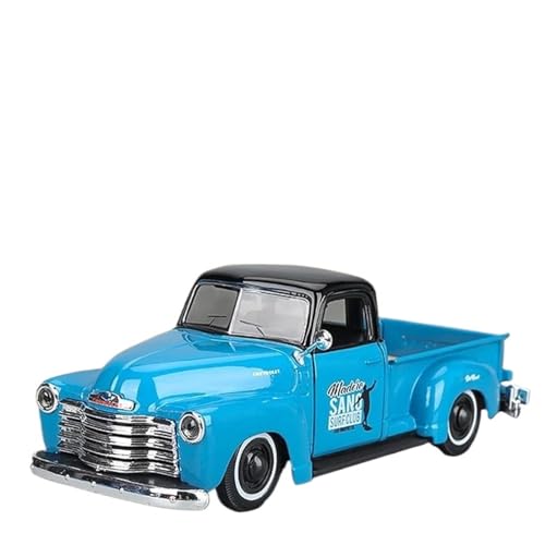 EMRGAZQD Motorfahrzeuge Replika Auto 1:25 Für Chevrolet 3100 1950 Pickup Legierung Modell Druckguss Fahrzeuge Fahrzeuge Simulation Sammlung Originalgetreue Nachbildung (Color : Blue) von EMRGAZQD